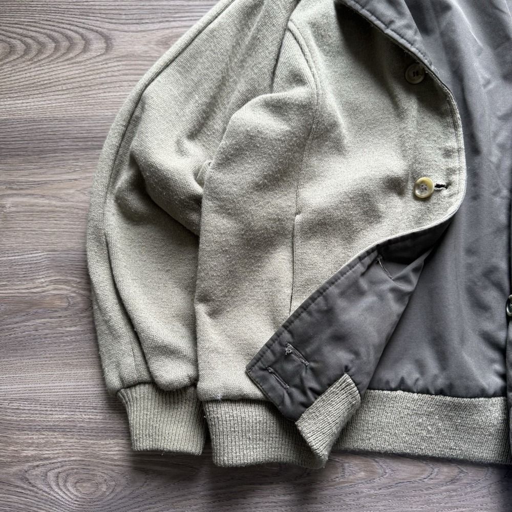 Vintage Lacoste‎ Izod Reversible Knit Cardigan Nylon Windbreaker Jacket L - Picture 5 of 9